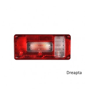 Lampa spate remorca 12V cu becuri stop, semnalizare, pozitie, numar, ceata sau mers inapoi Cod: TR005