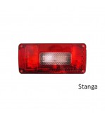 Lampa spate remorca 12V cu becuri stop, semnalizare, pozitie, numar, ceata sau mers inapoi Cod: TR005