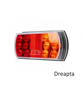 Lampa LED remorca stanga-dreapta 12V-24V stop, semnalizare, pozitie si iluminare numar Cod: TRL030A