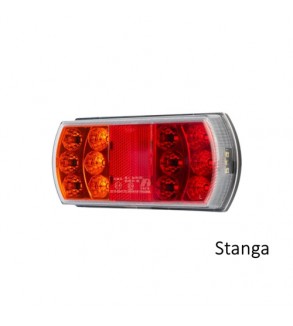 Lampa LED remorca stanga-dreapta 12V-24V stop, semnalizare, pozitie si iluminare numar Cod: TRL030A