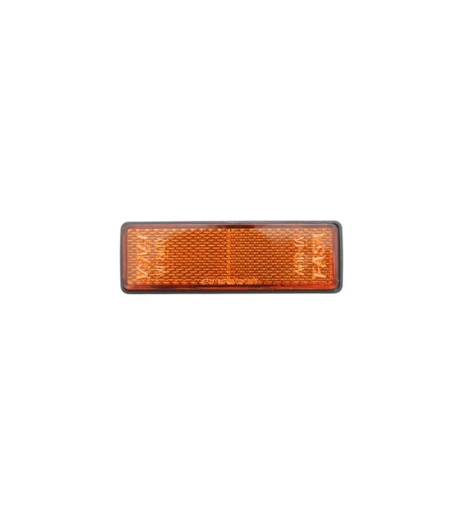 Dreptunghi reflectorizant cu adeziv galben spate 90x32mm Cod: TR015