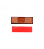 Dreptunghi reflectorizant cu adeziv galben spate 90x32mm Cod: TR015