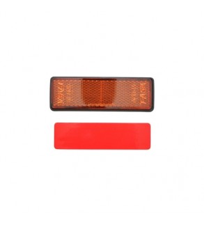 Dreptunghi reflectorizant cu adeziv galben spate 90x32mm Cod: TR015