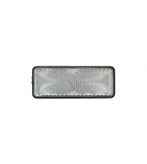 Dreptunghi reflectorizant cu adeziv alb fata 90x32mm  Cod: TR015