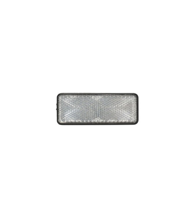 Dreptunghi reflectorizant cu adeziv alb fata 90x32mm  Cod: TR015