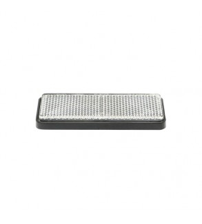 Dreptunghi reflectorizant cu adeziv alb fata 90x32mm  Cod: TR015