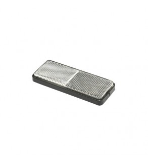 Dreptunghi reflectorizant cu adeziv alb fata 90x32mm  Cod: TR015