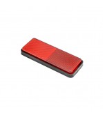 Dreptunghi reflectorizant cu adeziv rosu spate 90x32mm Cod:TR015