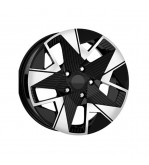 Jante DY1846 KM 16x6.5 5x114.3 ET35 diamond cut compatibile Dacia Renault Nissan Toyota