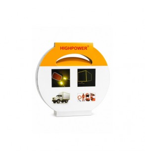 Banda reflectorizanta autoadeziva reflectiva alba rosie portocalie 50 x 50 mm 60 bucati HIGHPOWER