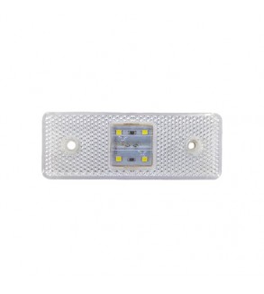Lampa laterala LED alba 4 LED 12V-24V Cod: L1015144