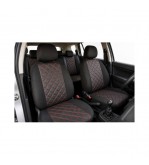 Huse scaune auto compatibile Dacia Duster I 2008-2017 Premium Imitatie Piele Romb