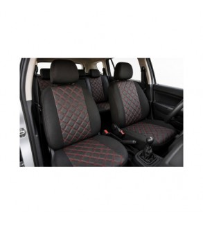 Huse scaune auto compatibile Dacia Duster I 2008-2017 Premium Imitatie Piele Romb