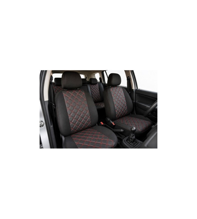 Huse scaune auto compatibile Dacia Duster I 2008-2017 Premium Imitatie Piele Romb