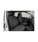 Huse scaune auto compatibile Dacia Logan II 2012-2020 bancheta spate nefractionata Premium Material Textil