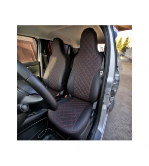 Huse scaune auto compatibile Dacia Spring 2021-> Premium Imitatie Piele Romb