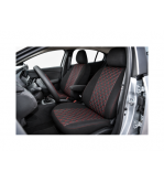 Huse scaune auto compatibile Dacia Logan III Prestige 2020-> spatar bancheta fractionat Premium Imitatie Piele Romb