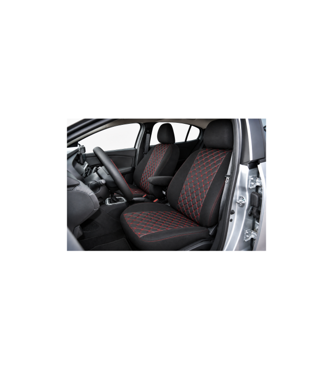 Huse scaune auto compatibile Dacia Logan III Prestige 2020-> spatar bancheta fractionat Premium Imitatie Piele Romb