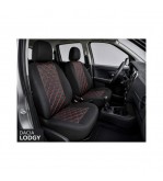 Huse scaune auto compatibile Dacia Lodgy 2012-> 7 locuri bancheta spate nefractionata Premium Imitatie Piele Romb