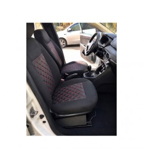 Huse scaune auto compatibile Dacia Jogger 2021-> 7 locuri spatar bancheta fractionat Premium Imitatie Piele Romb
