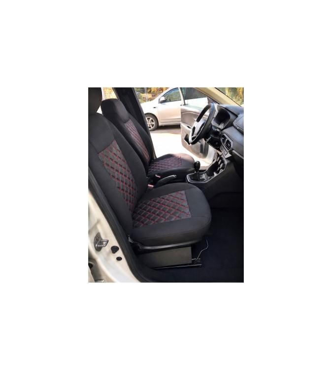 Huse scaune auto compatibile Dacia Jogger 2021-> 7 locuri spatar bancheta fractionat Premium Imitatie Piele Romb