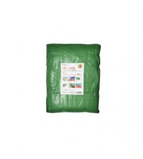 Prelata impermeabila verde cu ochiuri de prindere 5 x 8 m 100 g-mÂ² Cod: BK89404