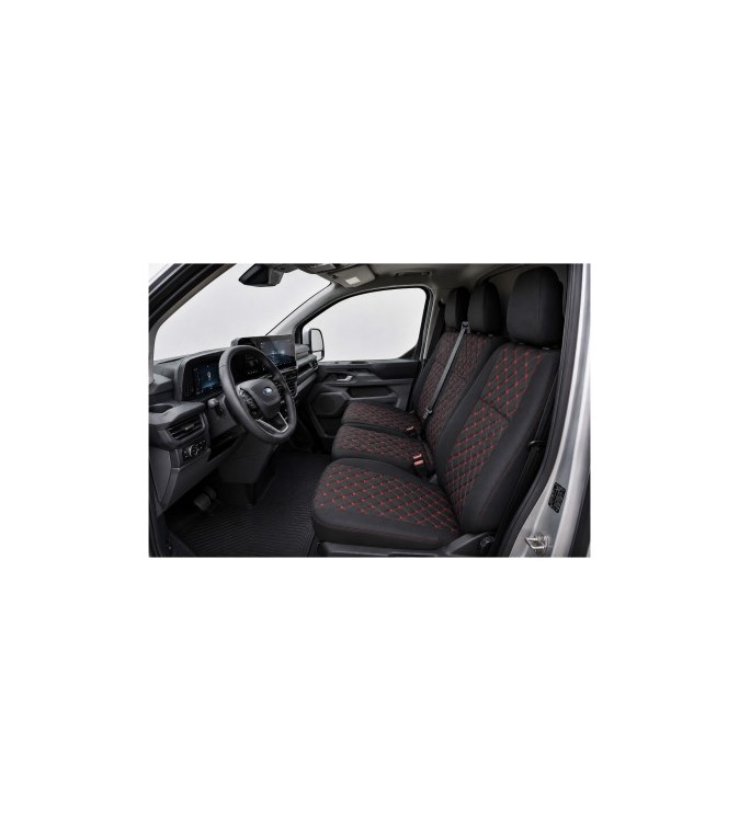 Huse scaun auto compatibile  Ford Custom 2025-> spatar bancheta fractionat Premium Imitatie Piele Romb