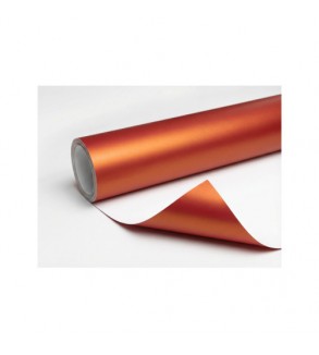 Folie auto portocaliu satinat crom mat pentru colantare caroserie 1m x 1.52m Cod: 1612A