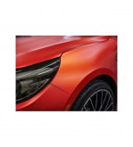 Folie auto portocaliu satinat crom mat pentru colantare caroserie 1m x 1.52m Cod: 1612A