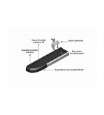 Praguri laterale auto negre aluminiu compatibile Renault Trafic III lung 2023-> Cod: V1-263cm+UR12+PRG1129 BRK03