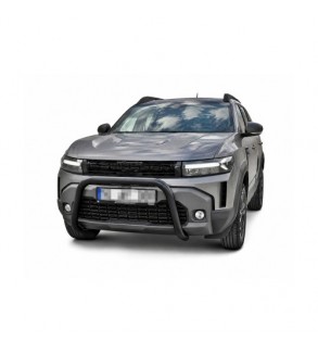 Bullbar auto fata negru mat compatibil Dacia Duster III 2024-> cu kit montaj Cod: 6166D3