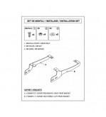 Bullbar auto fata negru mat compatibil Dacia Duster III 2024-> cu kit montaj Cod: 6166D3