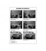 Bullbar auto fata negru mat compatibil Dacia Duster III 2024-> cu kit montaj Cod: 6166D3