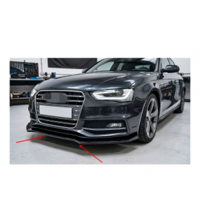 Spoiler prelungire bara fata Audi A4 S-Line S4 B8 Facelift 2011-2015 ABS negru Piano  Cod: LSP3003