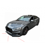 Spoiler prelungire bara fata Audi A5 S-Line S5 F5 Coupe Sportback 2017-2019 ABS negru Piano Cod: LSP3004
