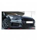 Spoiler prelungire bara fata Audi A6 S-Line S6 C8 2019->  ABS negru Piano Cod: LSP3005