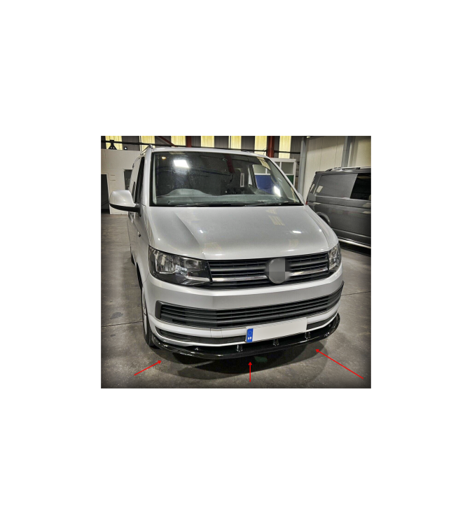 Spoiler prelungire bara fata Volkswagen Transporter T6.1 2018-> ABS negru Piano Cod: LSP3009