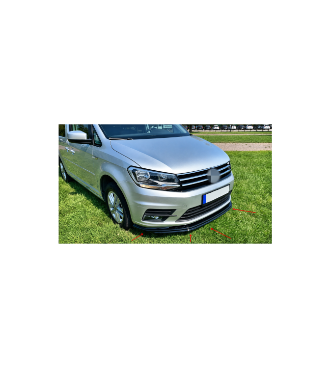 Spoiler prelungire bara fata Volkswagen Caddy 2010-2015 ABS negru Piano Cod: LSP3010