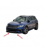 Spoiler prelungire bara fata Volkswagen Tiguan MK2 R R-Line Facelift 2015-2020 ABS negru Piano Cod: LSP3015