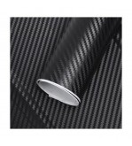 Folie carbon 3D neagra cu tehnologie anti-bule 1.5m x 9m Cod: CF-10BL - MQ-05