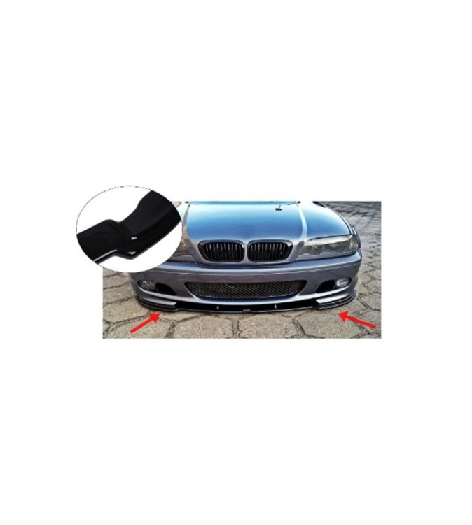 Spoiler prelungire bara fata BMW Seria 3 E46 M-Pack 1997-2006 ABS negru Piano Cod: LSP3022