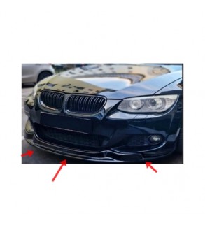 Spoiler prelungire bara fata BMW Seria 3 E92 cu pachet M 2010-2013 ABS negru Piano Cod: LSP3030