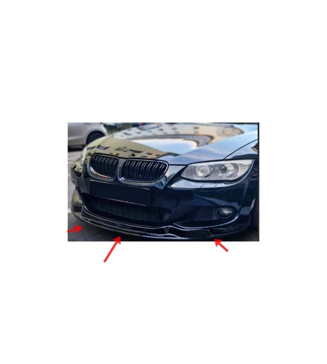 Spoiler prelungire bara fata BMW Seria 3 E92 cu pachet M 2010-2013 ABS negru Piano Cod: LSP3030