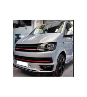 Spoiler prelungire bara fata Volkswagen Transporter T6 Sportline 2015-2019 ABS negru Piano Cod: LSP3019