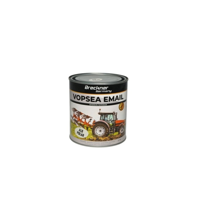 Vopsea email anticoroziva 3 in 1 alb polar 1K pe baza de solvent direct pe rugina interior si exterior 1L Cod: BK89060