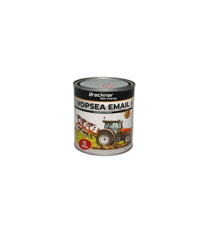 Vopsea email anticoroziva 3 in 1 rosu imperial 1K pe baza de solvent direct pe rugina interior si exterior 1L Cod: BK89062