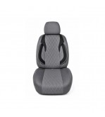 Huse scaune auto universale Premium fractionate fata spate gri cu negru compatibile dimensiuni standard Cod: HNG1101-5