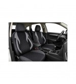 Huse scaune auto universale Premium fractionate fata spate negre cu gri antracit compatibile dimensiuni standard Cod: HNG1101-6