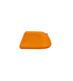 Protectie cupla remorca pentru bila de tractare portocalie cu suport stecher Cod: SDP-01