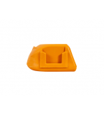 Protectie cupla remorca pentru bila de tractare portocalie cu suport stecher Cod: SDP-01